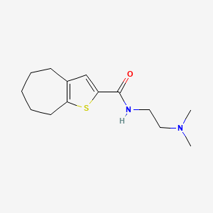 molecular formula C14H22N2OS B4738948 N-[2-(dimethylamino)ethyl]-5,6,7,8-tetrahydro-4H-cyclohepta[b]thiophene-2-carboxamide 