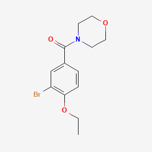 molecular formula C13H16BrNO3 B4738970 4-(3-bromo-4-ethoxybenzoyl)morpholine 