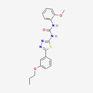 molecular formula C19H20N4O3S B4739068 N-(2-methoxyphenyl)-N'-[5-(3-propoxyphenyl)-1,3,4-thiadiazol-2-yl]urea 