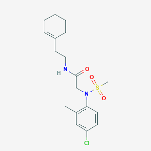 N~2~-(4-chloro-2-methylphenyl)-N~1~-[2-(1-cyclohexen-1-yl)ethyl]-N~2~-(methylsulfonyl)glycinamide
