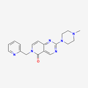 molecular formula C18H20N6O B4739130 2-(4-methyl-1-piperazinyl)-6-(2-pyridinylmethyl)pyrido[4,3-d]pyrimidin-5(6H)-one 