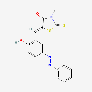 molecular formula C17H13N3O2S2 B4739179 5-[2-hydroxy-5-(phenyldiazenyl)benzylidene]-3-methyl-2-thioxo-1,3-thiazolidin-4-one 
