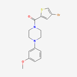 molecular formula C16H17BrN2O2S B4739230 1-[(4-bromo-2-thienyl)carbonyl]-4-(3-methoxyphenyl)piperazine 