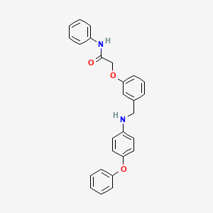 molecular formula C27H24N2O3 B4739254 2-(3-{[(4-phenoxyphenyl)amino]methyl}phenoxy)-N-phenylacetamide 
