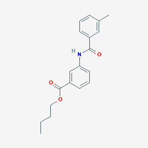 molecular formula C19H21NO3 B4739304 butyl 3-[(3-methylbenzoyl)amino]benzoate 