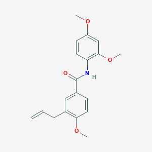 molecular formula C19H21NO4 B4739316 3-allyl-N-(2,4-dimethoxyphenyl)-4-methoxybenzamide 