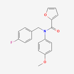 molecular formula C19H16FNO3 B4739381 N-(4-fluorobenzyl)-N-(4-methoxyphenyl)-2-furamide 