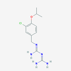 molecular formula C12H18ClN5O B4739396 N-(3-chloro-4-isopropoxybenzyl)imidodicarbonimidic diamide 