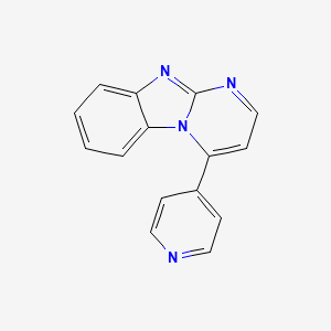 molecular formula C15H10N4 B4739444 4-(4-pyridinyl)pyrimido[1,2-a]benzimidazole 