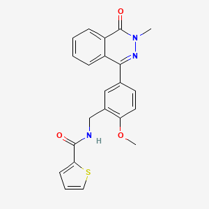 molecular formula C22H19N3O3S B4739446 N-[2-methoxy-5-(3-methyl-4-oxo-3,4-dihydro-1-phthalazinyl)benzyl]-2-thiophenecarboxamide 