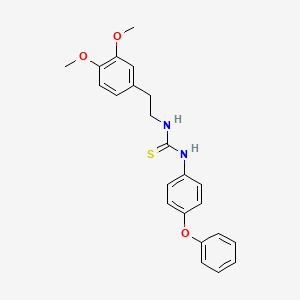 molecular formula C23H24N2O3S B4739513 N-[2-(3,4-dimethoxyphenyl)ethyl]-N'-(4-phenoxyphenyl)thiourea 