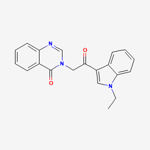 3-[2-(1-ethyl-1H-indol-3-yl)-2-oxoethyl]-4(3H)-quinazolinone