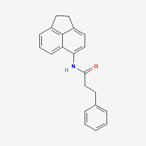 molecular formula C21H19NO B4739554 N-(1,2-dihydro-5-acenaphthylenyl)-3-phenylpropanamide 