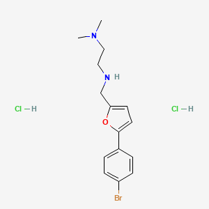 molecular formula C15H21BrCl2N2O B4739632 N'-{[5-(4-bromophenyl)-2-furyl]methyl}-N,N-dimethylethane-1,2-diamine dihydrochloride 