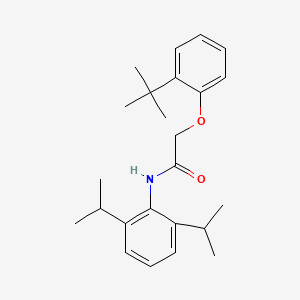 molecular formula C24H33NO2 B4739663 2-(2-tert-butylphenoxy)-N-(2,6-diisopropylphenyl)acetamide 
