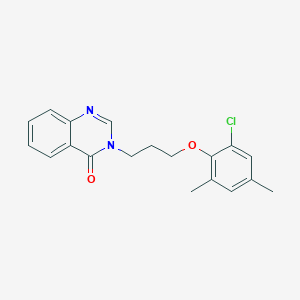 molecular formula C19H19ClN2O2 B4739692 3-[3-(2-chloro-4,6-dimethylphenoxy)propyl]-4(3H)-quinazolinone 