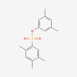 molecular formula C17H20O3S B4739726 3,5-dimethylphenyl 2,4,5-trimethylbenzenesulfonate 