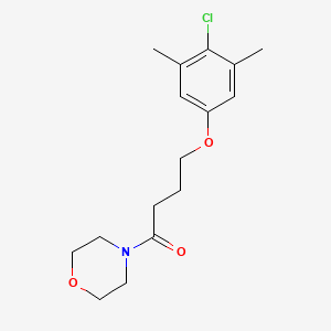 molecular formula C16H22ClNO3 B4739740 4-[4-(4-chloro-3,5-dimethylphenoxy)butanoyl]morpholine 
