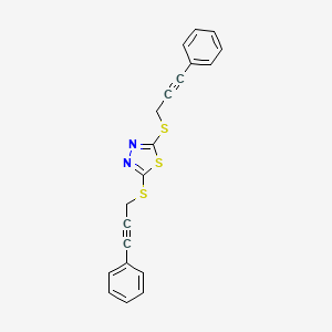 2,5-bis[(3-phenyl-2-propyn-1-yl)thio]-1,3,4-thiadiazole