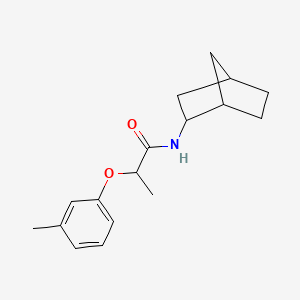 molecular formula C17H23NO2 B4739804 N-bicyclo[2.2.1]hept-2-yl-2-(3-methylphenoxy)propanamide 