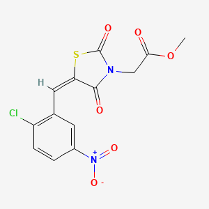 methyl [5-(2-chloro-5-nitrobenzylidene)-2,4-dioxo-1,3-thiazolidin-3-yl]acetate