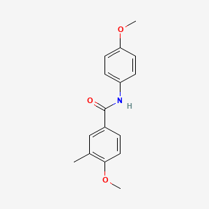 molecular formula C16H17NO3 B4739815 4-methoxy-N-(4-methoxyphenyl)-3-methylbenzamide 