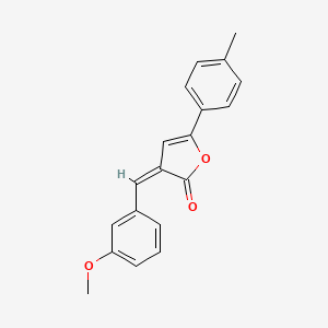molecular formula C19H16O3 B4739891 3-(3-甲氧基亚苄基)-5-(4-甲苯基)-2(3H)-呋喃酮 