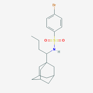 molecular formula C20H28BrNO2S B4739900 N-[1-(1-adamantyl)butyl]-4-bromobenzenesulfonamide 