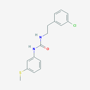 molecular formula C16H17ClN2OS B4739912 N-[2-(3-chlorophenyl)ethyl]-N'-[3-(methylthio)phenyl]urea 