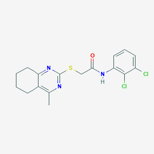 molecular formula C17H17Cl2N3OS B4740004 N-(2,3-dichlorophenyl)-2-[(4-methyl-5,6,7,8-tetrahydro-2-quinazolinyl)thio]acetamide 