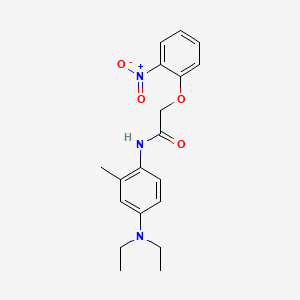 molecular formula C19H23N3O4 B4740045 N-[4-(diethylamino)-2-methylphenyl]-2-(2-nitrophenoxy)acetamide 