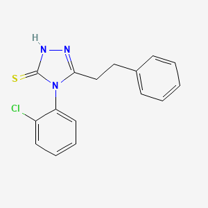 molecular formula C16H14ClN3S B4740054 4-(2-chlorophenyl)-5-(2-phenylethyl)-4H-1,2,4-triazole-3-thiol 