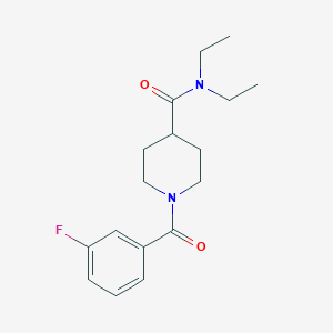 N,N-diethyl-1-(3-fluorobenzoyl)-4-piperidinecarboxamide