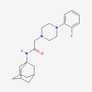 molecular formula C22H30FN3O B4740213 N-1-adamantyl-2-[4-(2-fluorophenyl)-1-piperazinyl]acetamide 