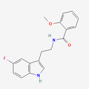 molecular formula C18H17FN2O2 B4740266 N-[2-(5-fluoro-1H-indol-3-yl)ethyl]-2-methoxybenzamide 