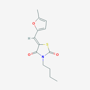 molecular formula C13H15NO3S B4740311 3-butyl-5-[(5-methyl-2-furyl)methylene]-1,3-thiazolidine-2,4-dione 