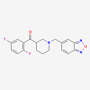 molecular formula C19H17F2N3O2 B4740369 [1-(2,1,3-benzoxadiazol-5-ylmethyl)-3-piperidinyl](2,5-difluorophenyl)methanone 