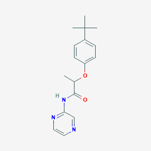 2-(4-tert-butylphenoxy)-N-2-pyrazinylpropanamide