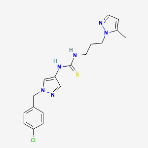 N-[1-(4-chlorobenzyl)-1H-pyrazol-4-yl]-N'-[3-(5-methyl-1H-pyrazol-1-yl)propyl]thiourea