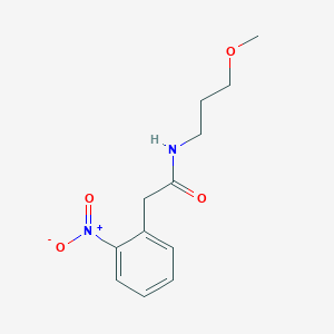 molecular formula C12H16N2O4 B4740492 N-(3-methoxypropyl)-2-(2-nitrophenyl)acetamide 