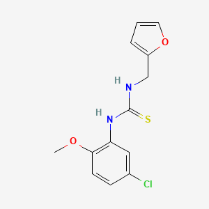 N-(5-chloro-2-methoxyphenyl)-N'-(2-furylmethyl)thiourea