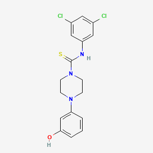 N-(3,5-dichlorophenyl)-4-(3-hydroxyphenyl)-1-piperazinecarbothioamide