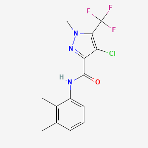 4-chloro-N-(2,3-dimethylphenyl)-1-methyl-5-(trifluoromethyl)-1H-pyrazole-3-carboxamide
