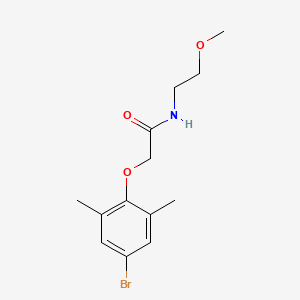 molecular formula C13H18BrNO3 B4740632 2-(4-bromo-2,6-dimethylphenoxy)-N-(2-methoxyethyl)acetamide 