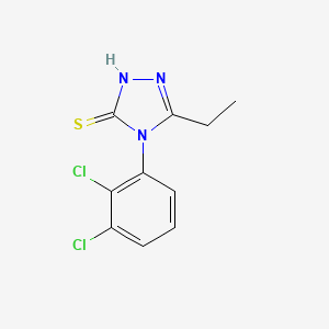 molecular formula C10H9Cl2N3S B4740667 4-(2,3-dichlorophenyl)-5-ethyl-4H-1,2,4-triazole-3-thiol 