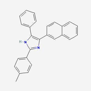 molecular formula C26H20N2 B4740681 2-(4-methylphenyl)-5-(2-naphthyl)-4-phenyl-1H-imidazole 