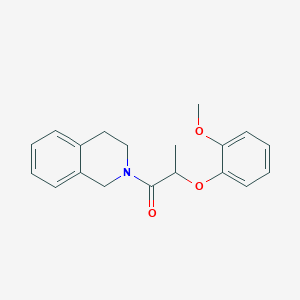 molecular formula C19H21NO3 B4740717 2-[2-(2-methoxyphenoxy)propanoyl]-1,2,3,4-tetrahydroisoquinoline 