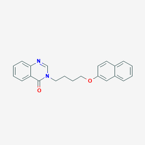 molecular formula C22H20N2O2 B4740870 3-[4-(2-naphthyloxy)butyl]-4(3H)-quinazolinone 