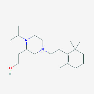 2-{1-isopropyl-4-[2-(2,6,6-trimethyl-1-cyclohexen-1-yl)ethyl]-2-piperazinyl}ethanol