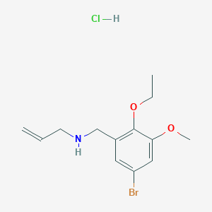 molecular formula C13H19BrClNO2 B4740985 N-(5-bromo-2-ethoxy-3-methoxybenzyl)prop-2-en-1-amine hydrochloride 
